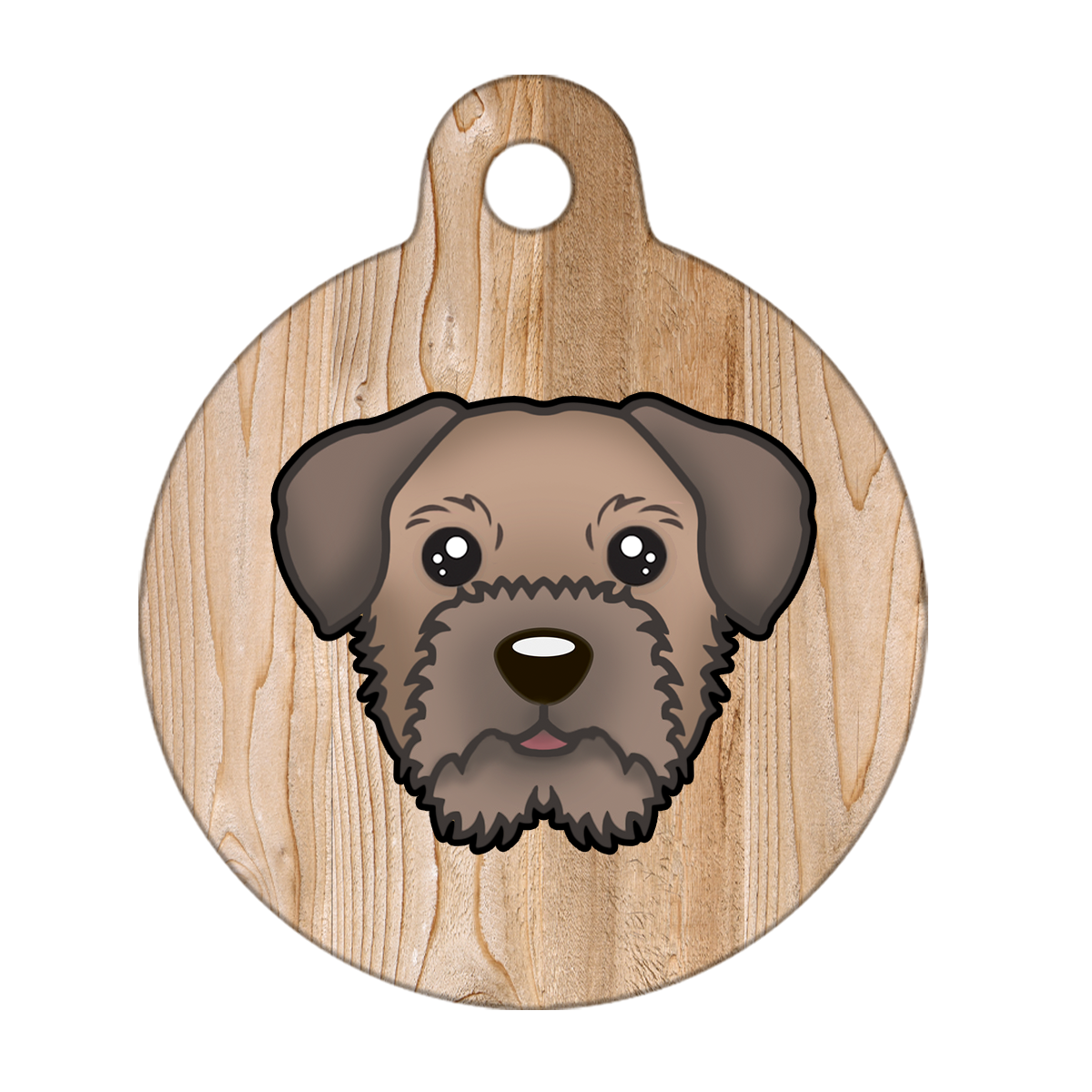 19mm Diameter Tiny Size - Border Terrier Dog