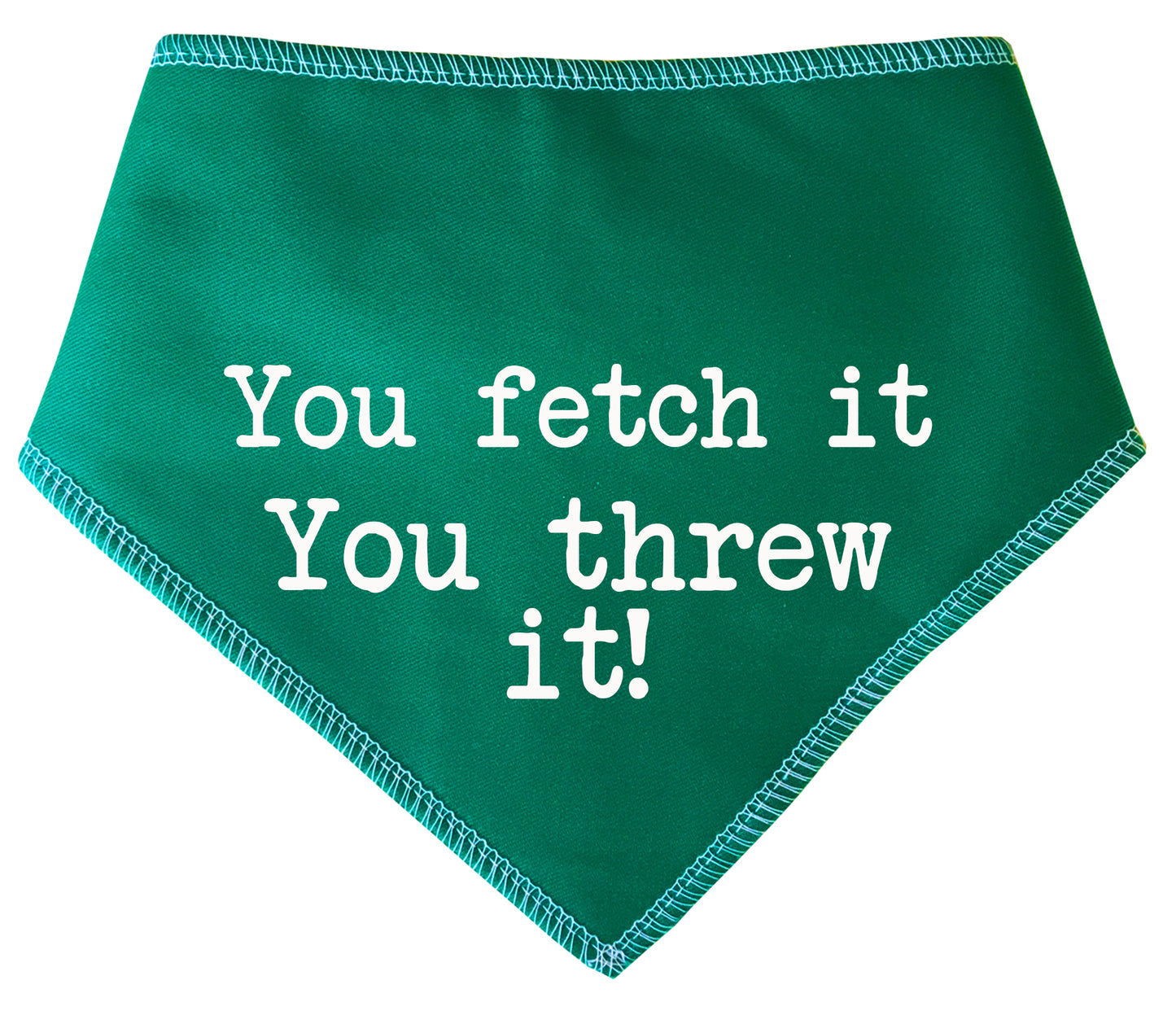 You Fetch It You Threw It! Dog Bandana