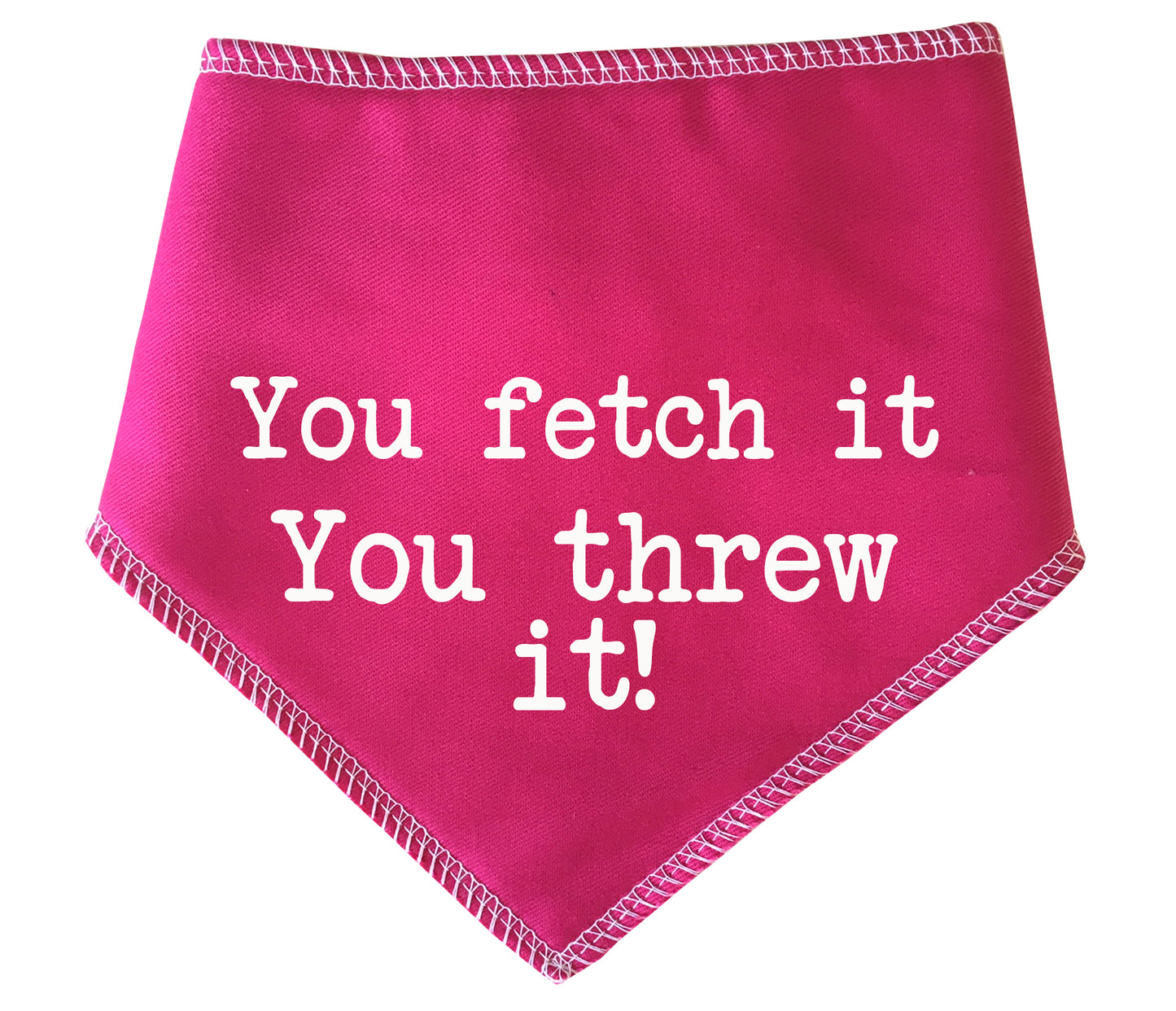 You Fetch It You Threw It! Dog Bandana