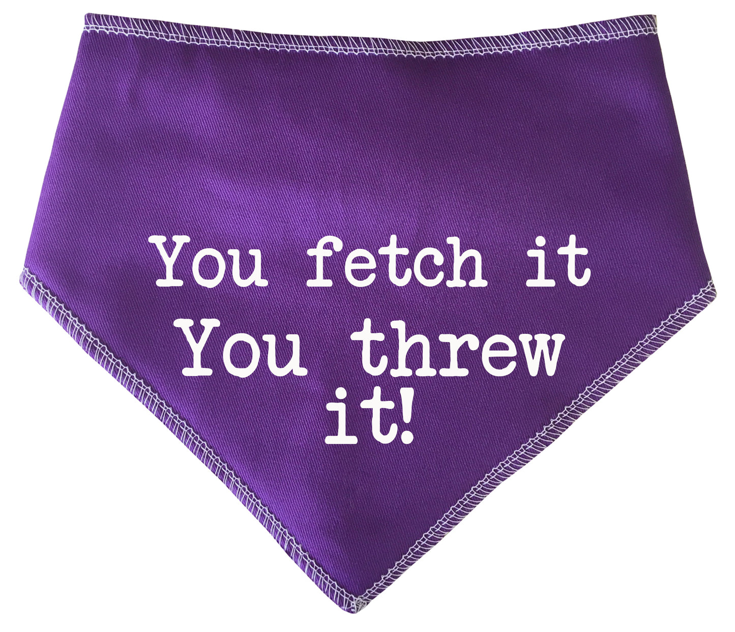 You Fetch It You Threw It! Dog Bandana