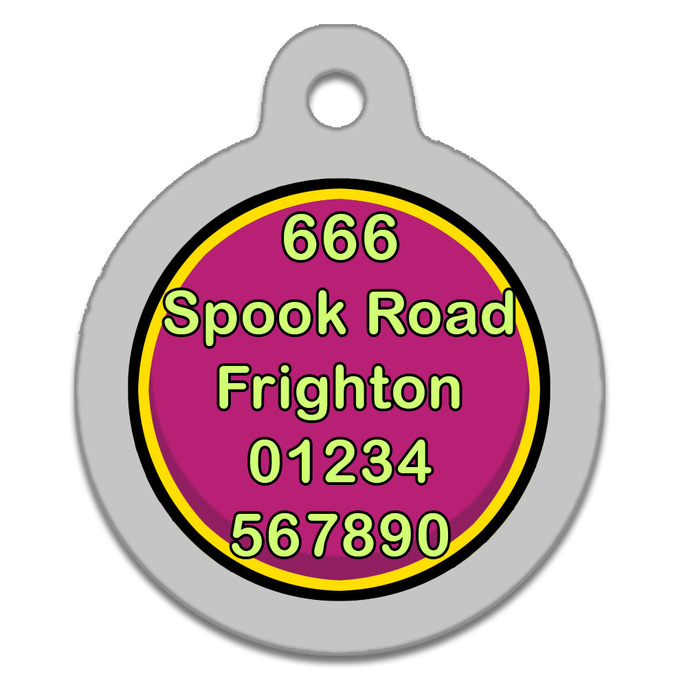 Cartoon Horror Zombie - Pet Identity Tag