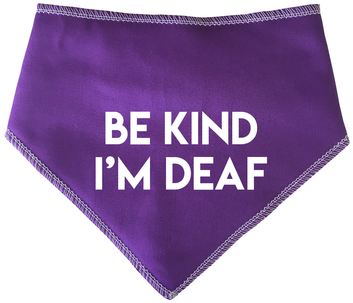 BE KIND I'M DEAF Dog Bandana