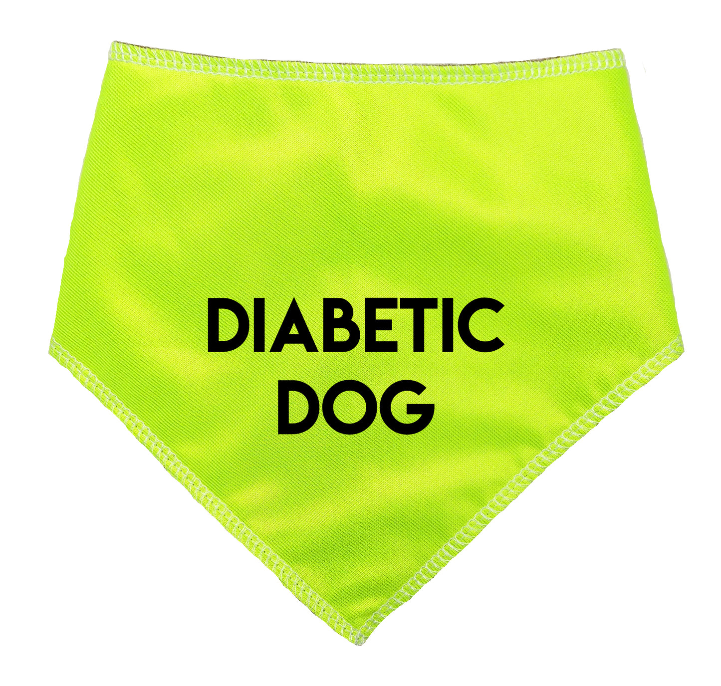 DIABETIC DOG Hi Vis Dog Bandana