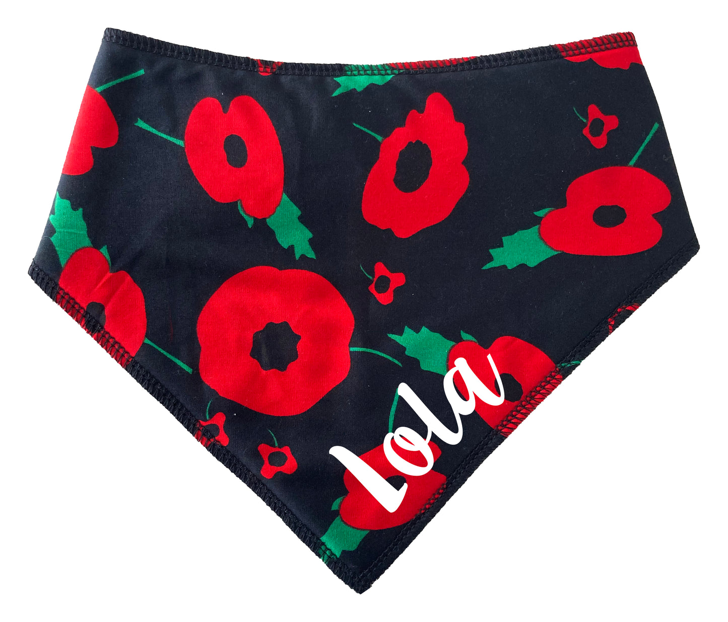 Poppy Pattern Dog Bandana
