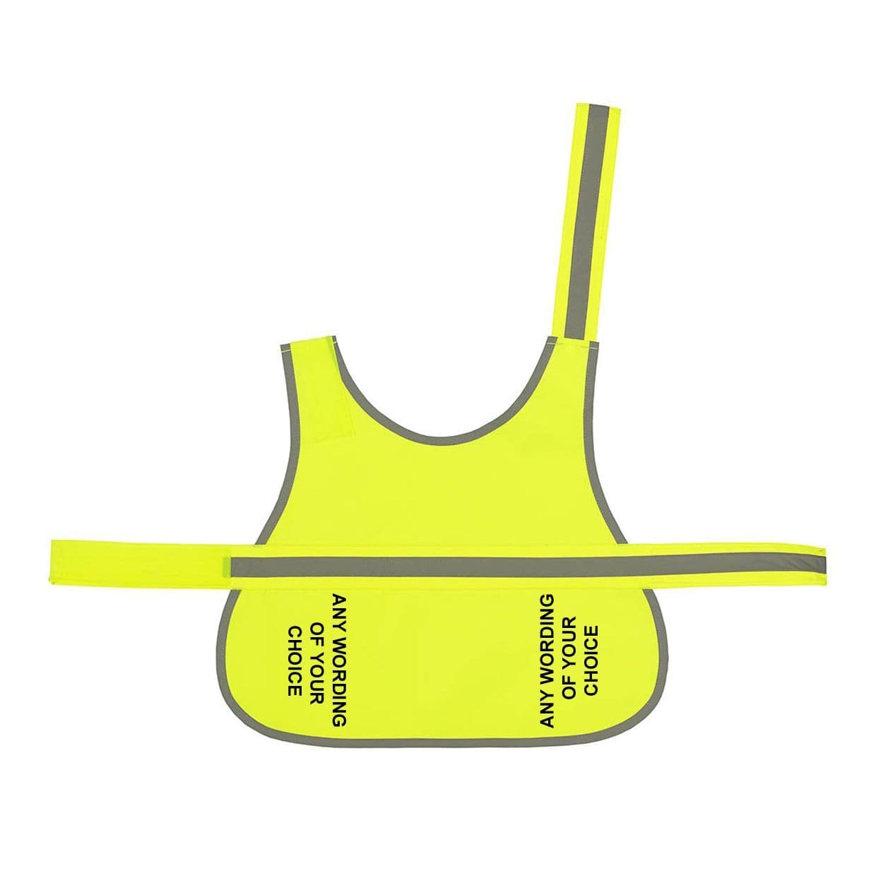 ANY WORDING OF YOUR CHOICE Personalised High Visibility Lightweight Coat
