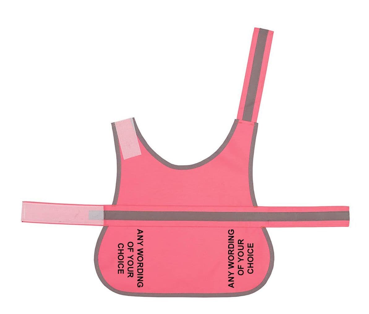 ANY WORDING OF YOUR CHOICE Personalised High Visibility Lightweight Coat
