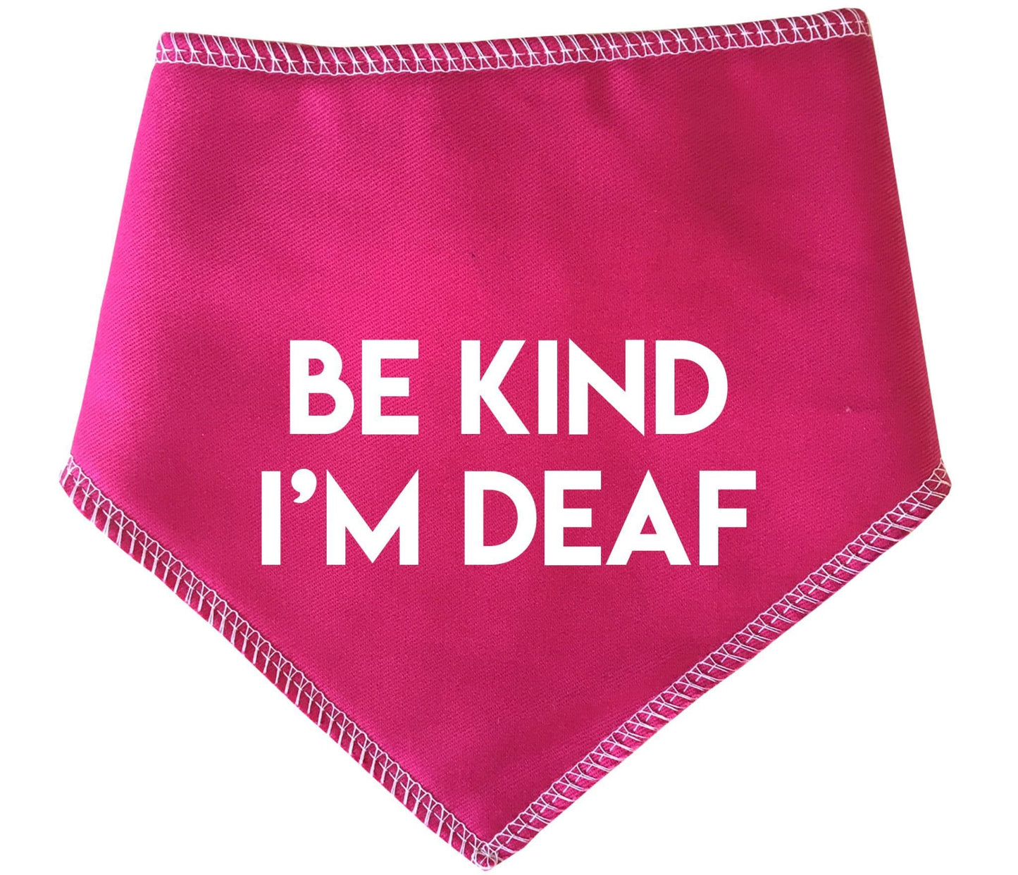 'Be Kind I'm Deaf' Alert Dog Bandana