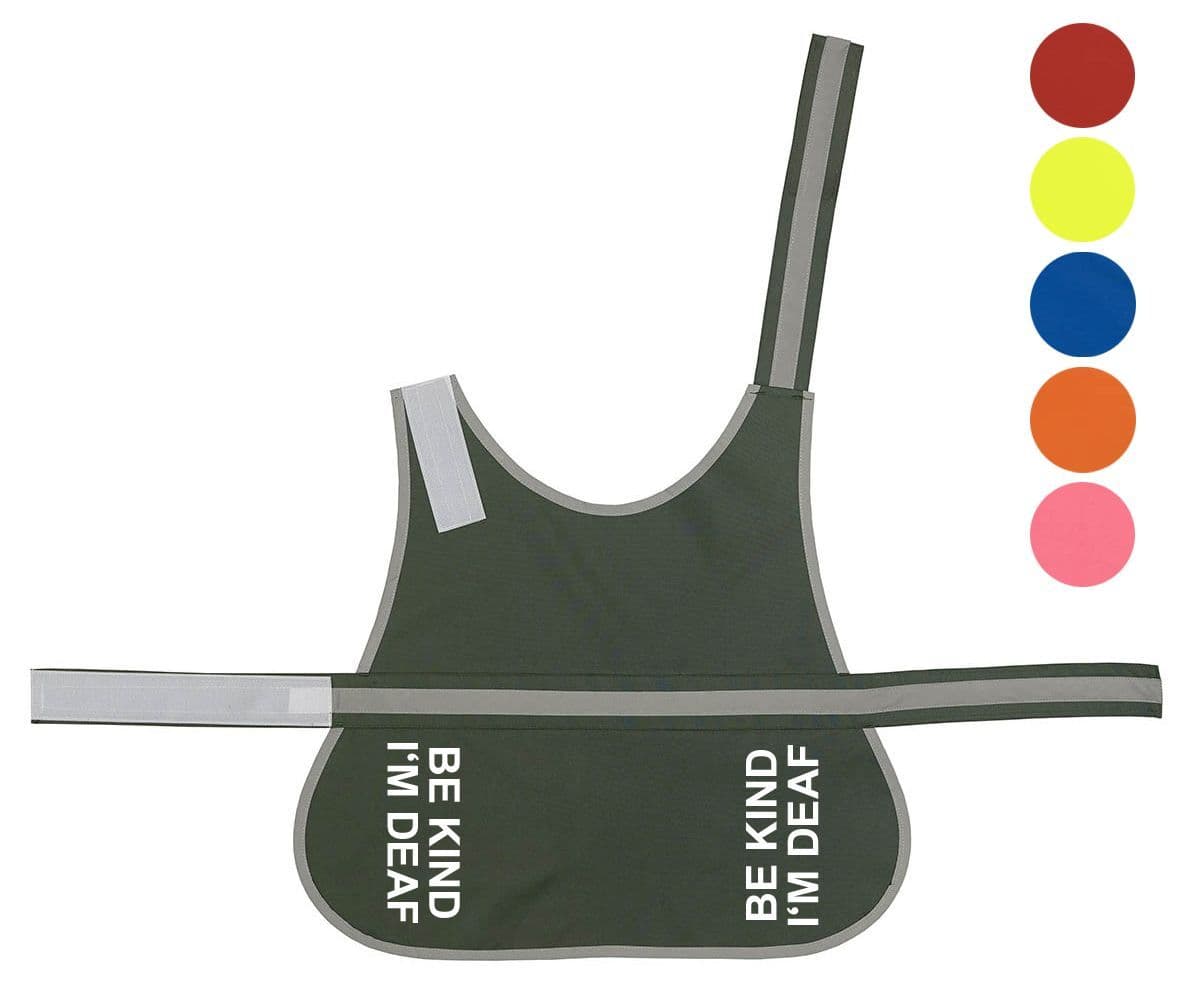 'Be Kind I'm Deaf' High Visibility Lightweight Coat