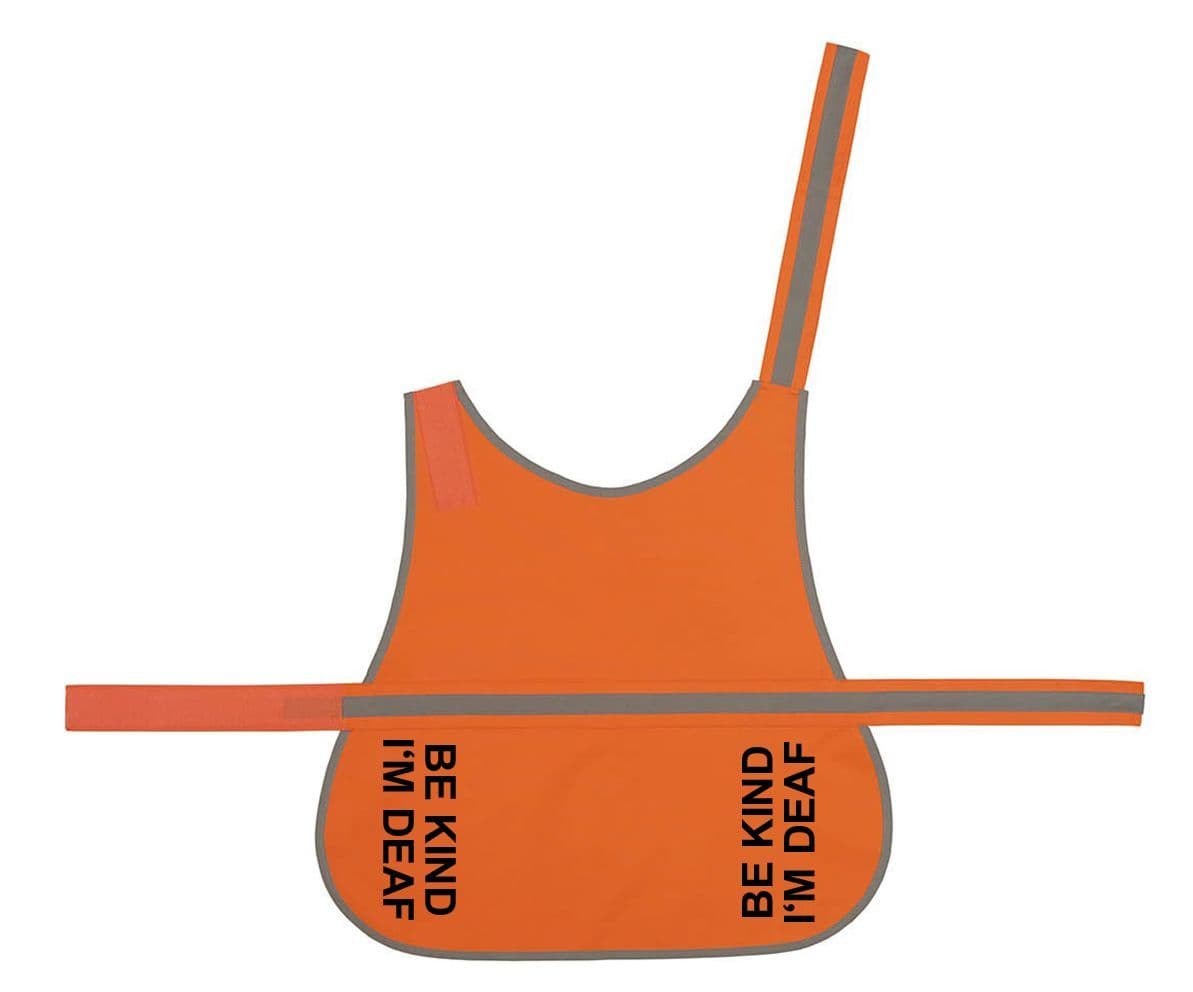'Be Kind I'm Deaf' High Visibility Lightweight Coat