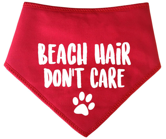 'Beach Hair Don't Care' Summer Dog Bandana
