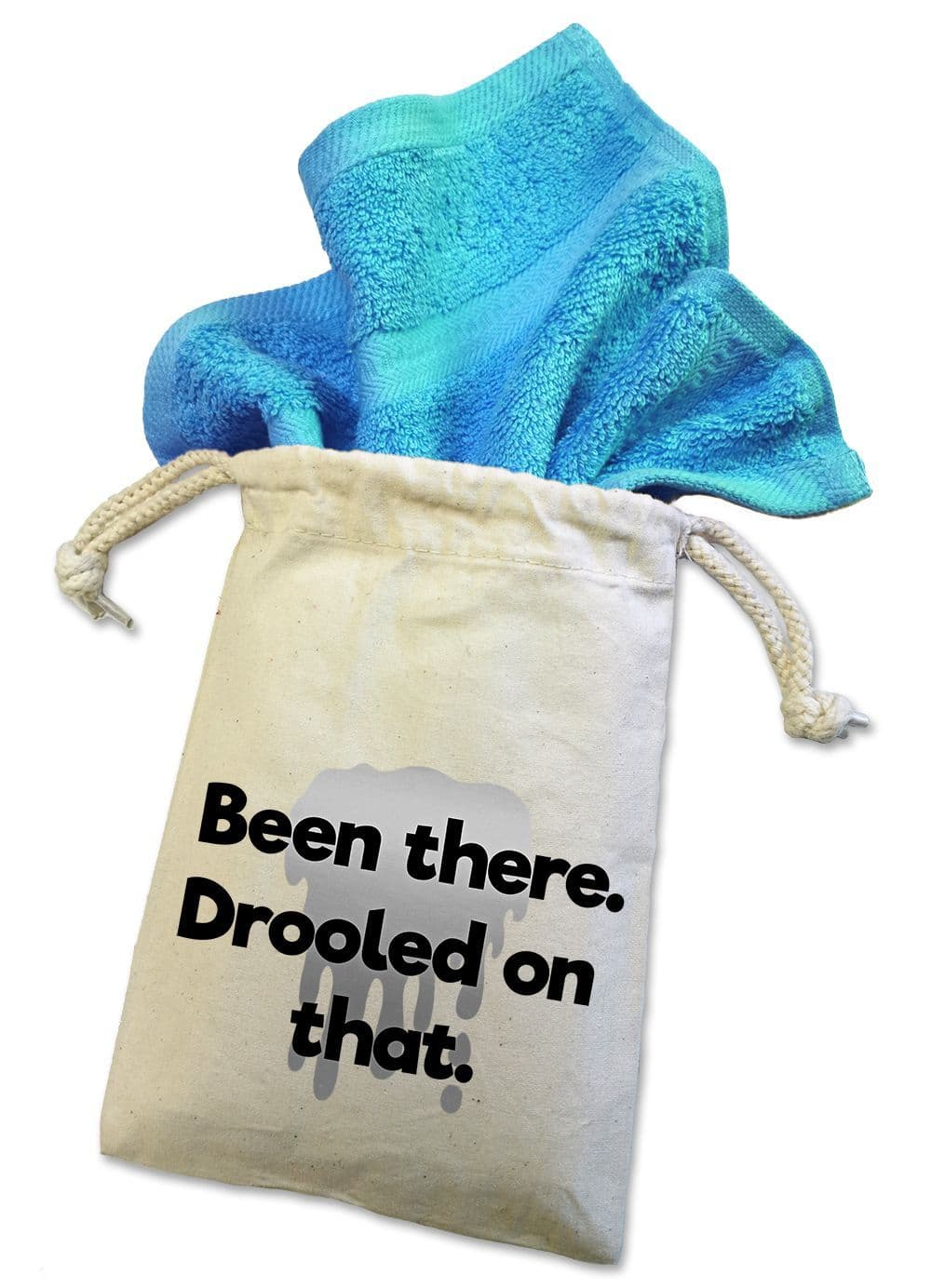 'Been There Drooled On That' Dog Face Cloth For Doggy Dribbles