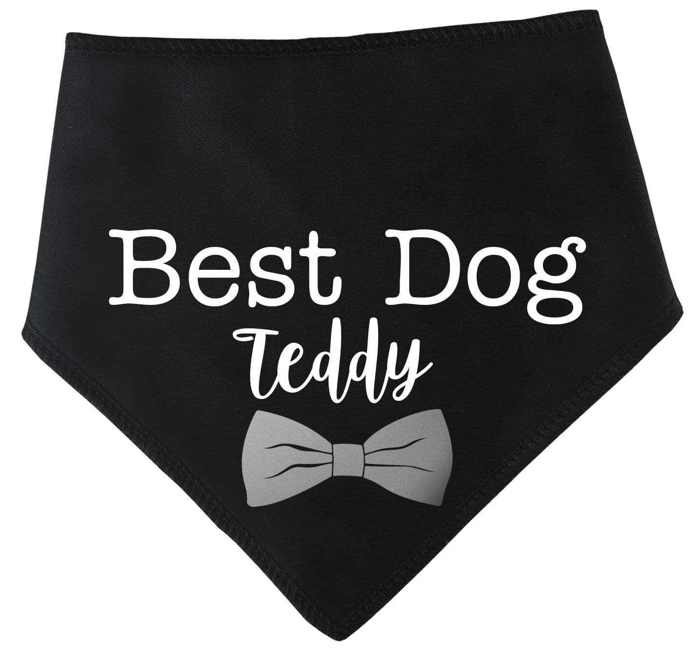 'Best Dog' Personalised With Name Wedding Bandana
