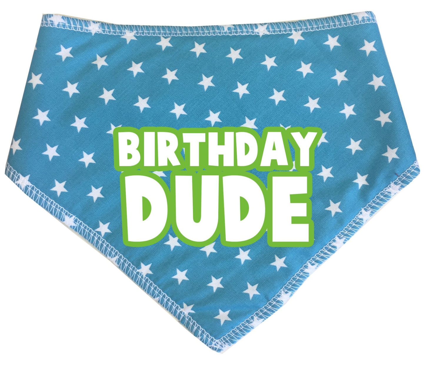 'Birthday Dude' Happy Birthday Stars Dog Bandana