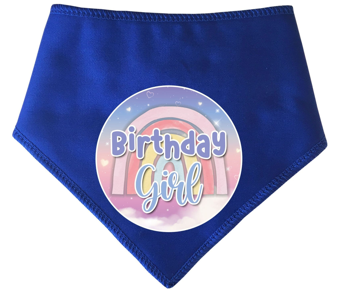 Birthday Girl Pastel Rainbow Dog Bandana