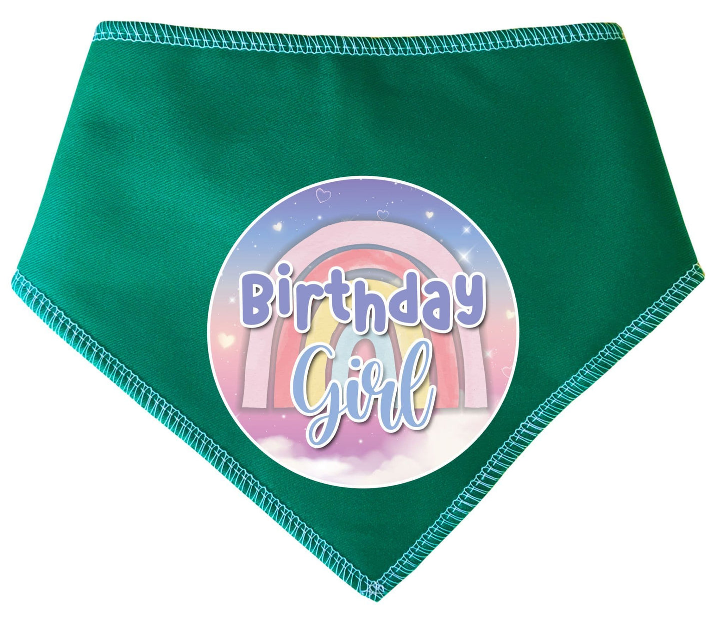 Birthday Girl Pastel Rainbow Dog Bandana