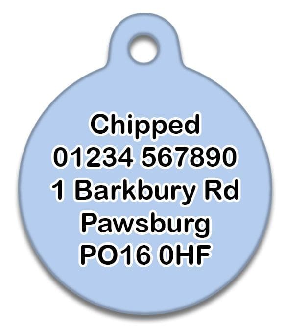 Blue Sky Mountain & Tree - Cat ID Tag
