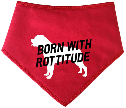 'Born With Rottitude' Dog Bandana