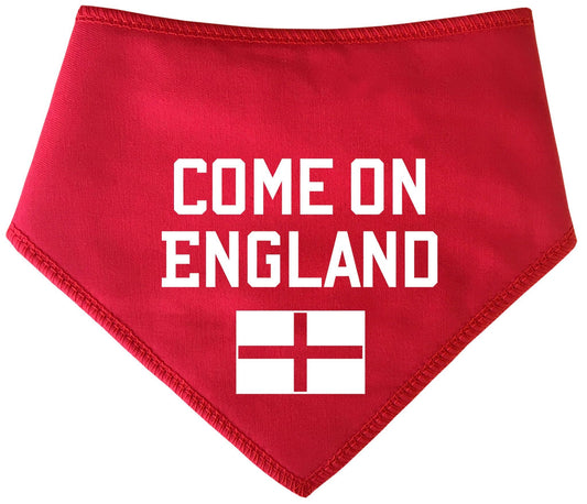 Come On England With Flag Dog Bandana