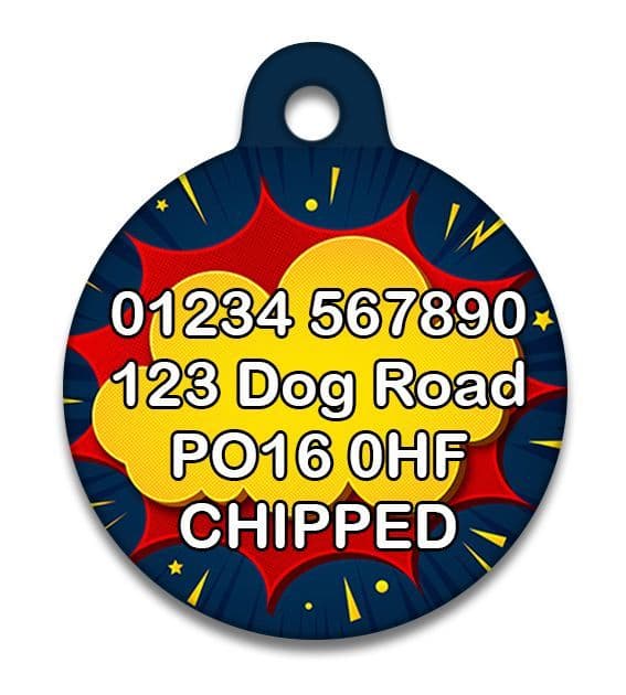 Comic Book - Cat ID Tag