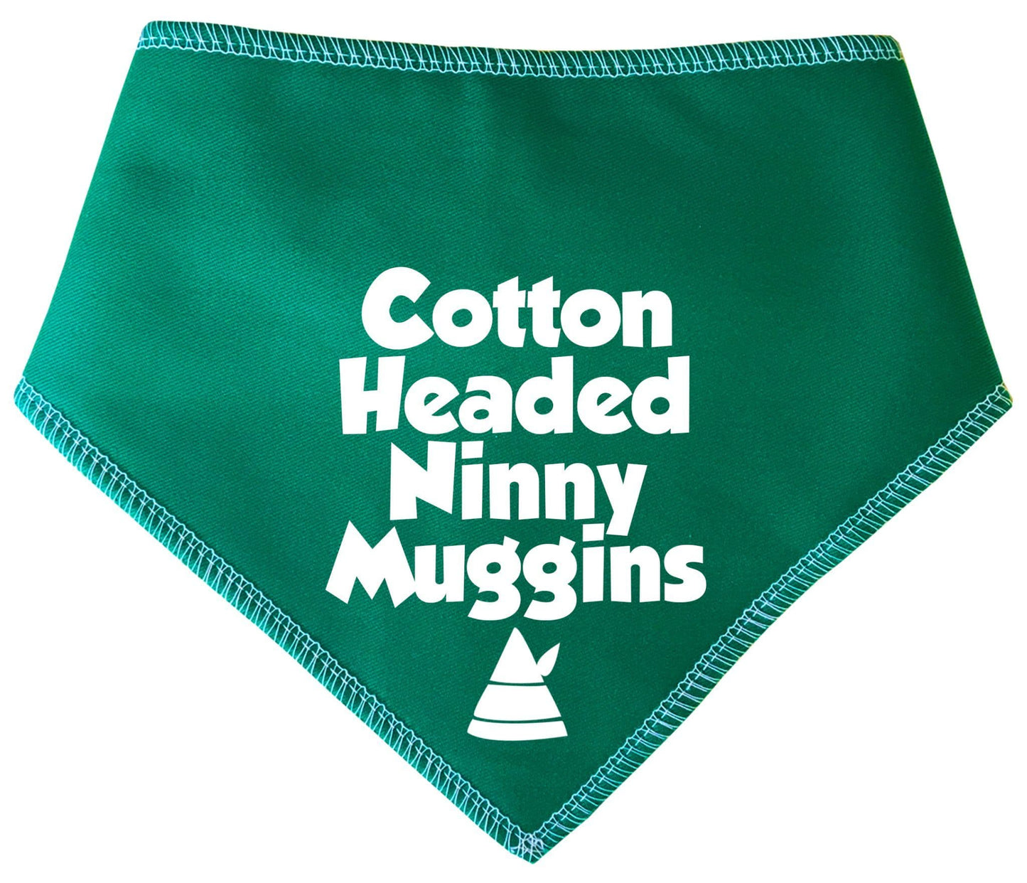 'Cotton Headed Ninny Muggins' Elf Christmas Dog Bandana