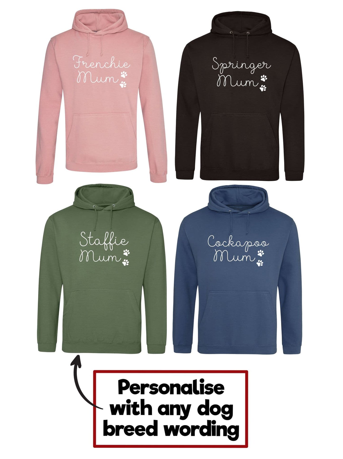 Dog Breed Mum Hoodie