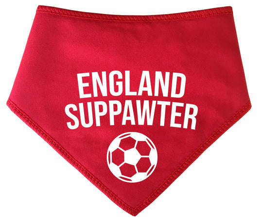 England Suppawter With Football Dog Bandana