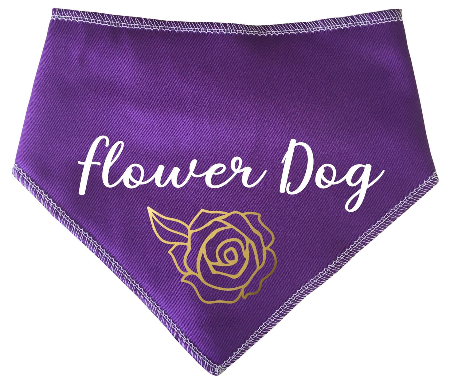 'Flower Dog' Wedding Bandana