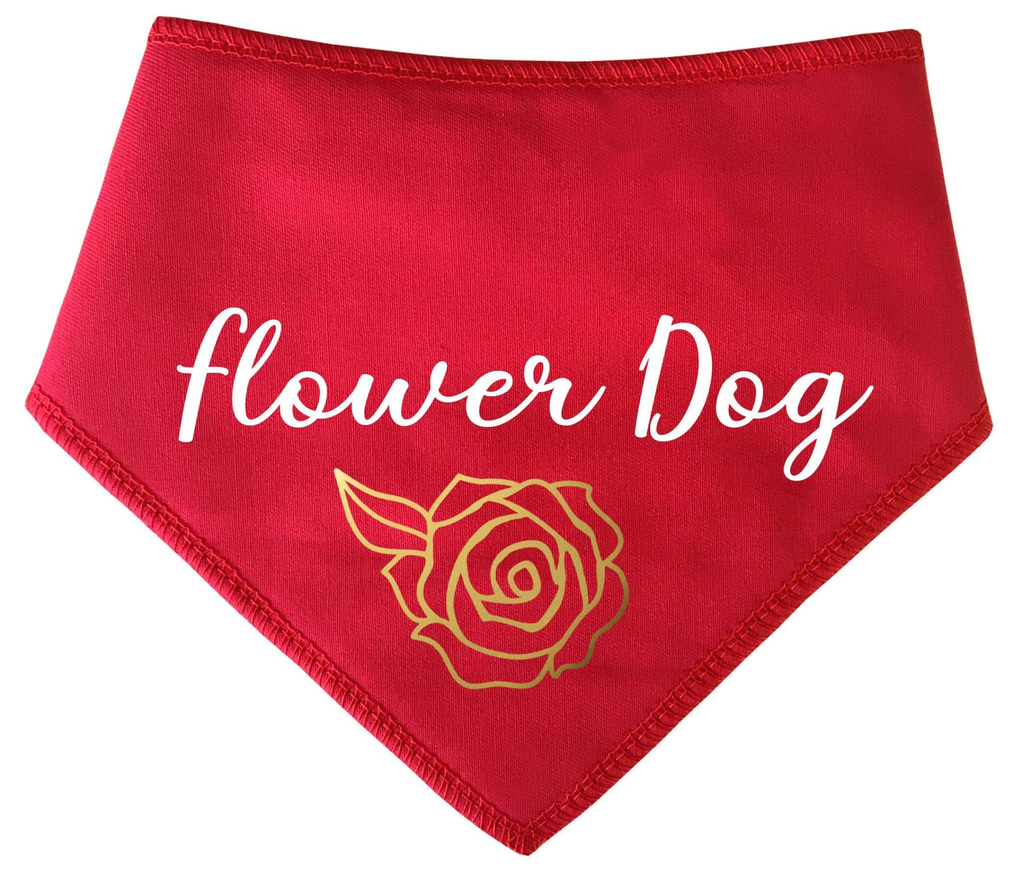 'Flower Dog' Wedding Bandana