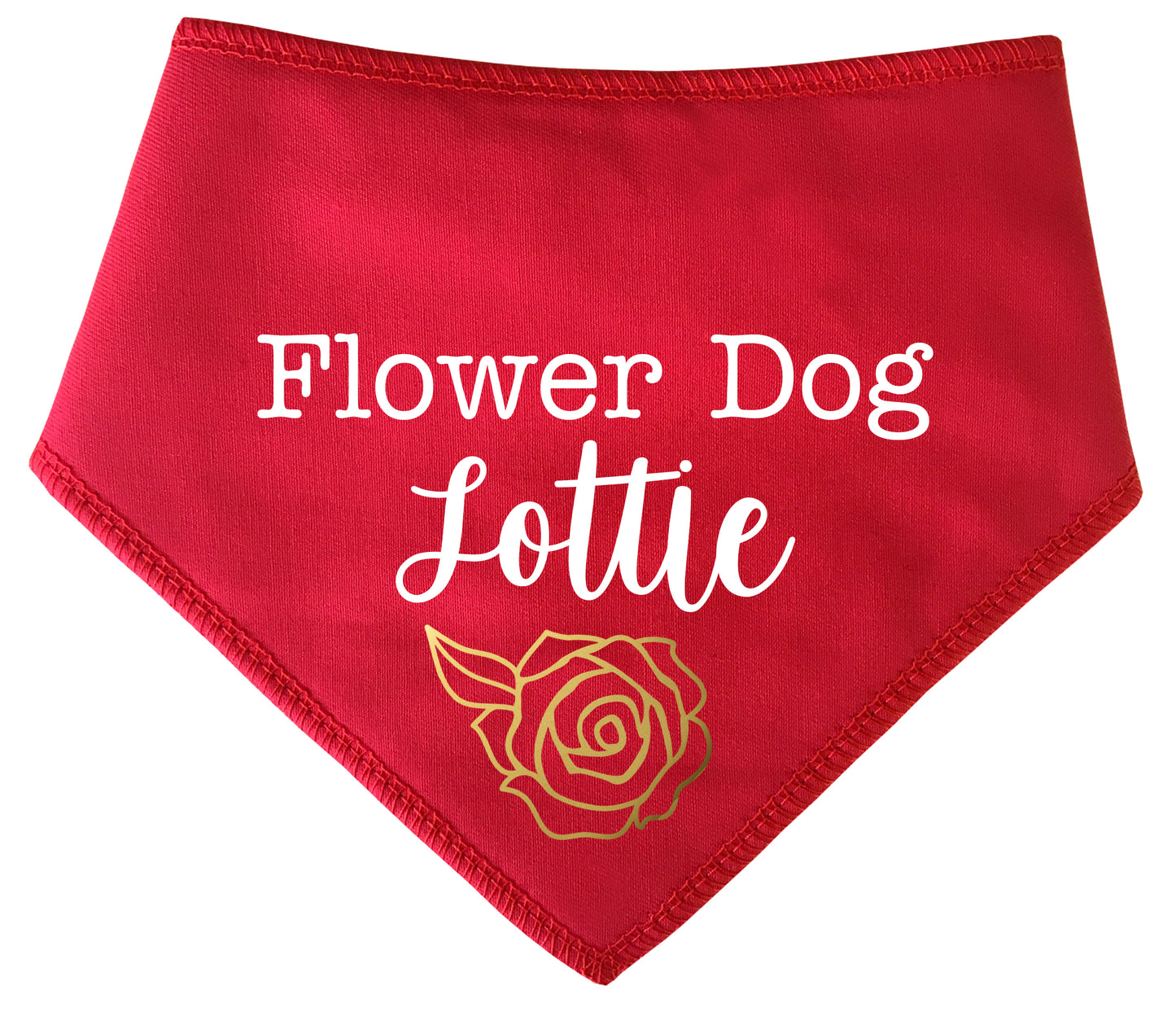 Flower Dog Any Name Dog Bandana
