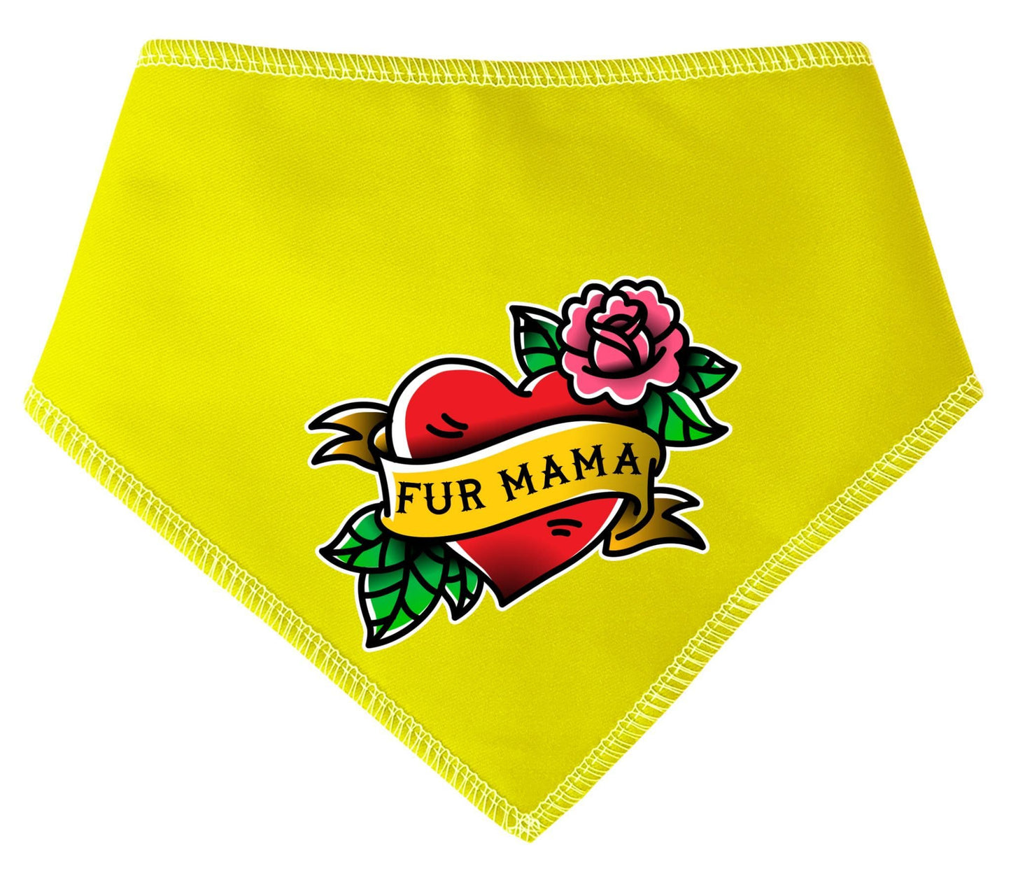 Fur Mama Tattoo Mother's Day Dog Bandana