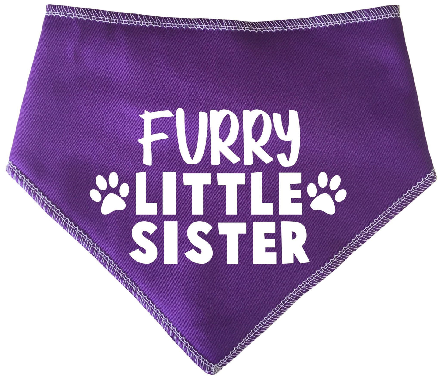 'Furry Little Sister' Fur Family Dog Bandana