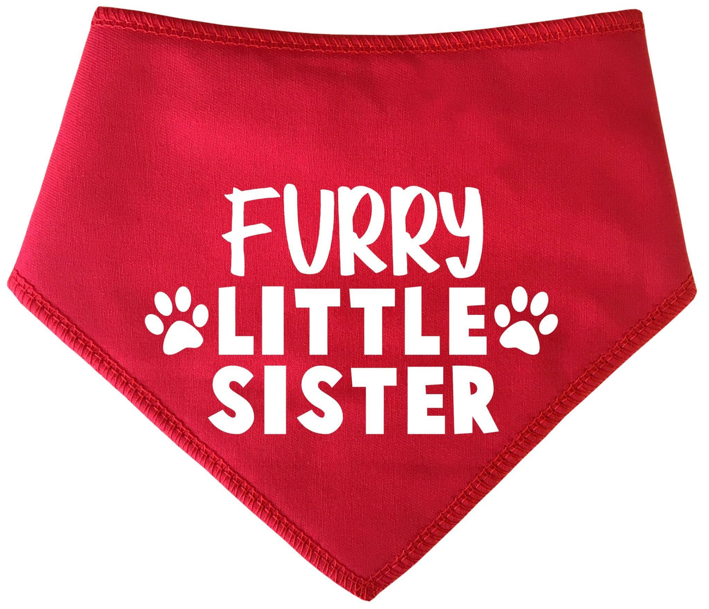 'Furry Little Sister' Fur Family Dog Bandana