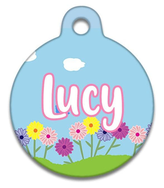 Garden Growing Flowers - Pet (Dog & Cat) ID Tag