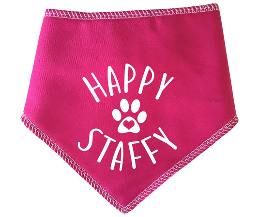 'Happy Staffy' Dog Bandana