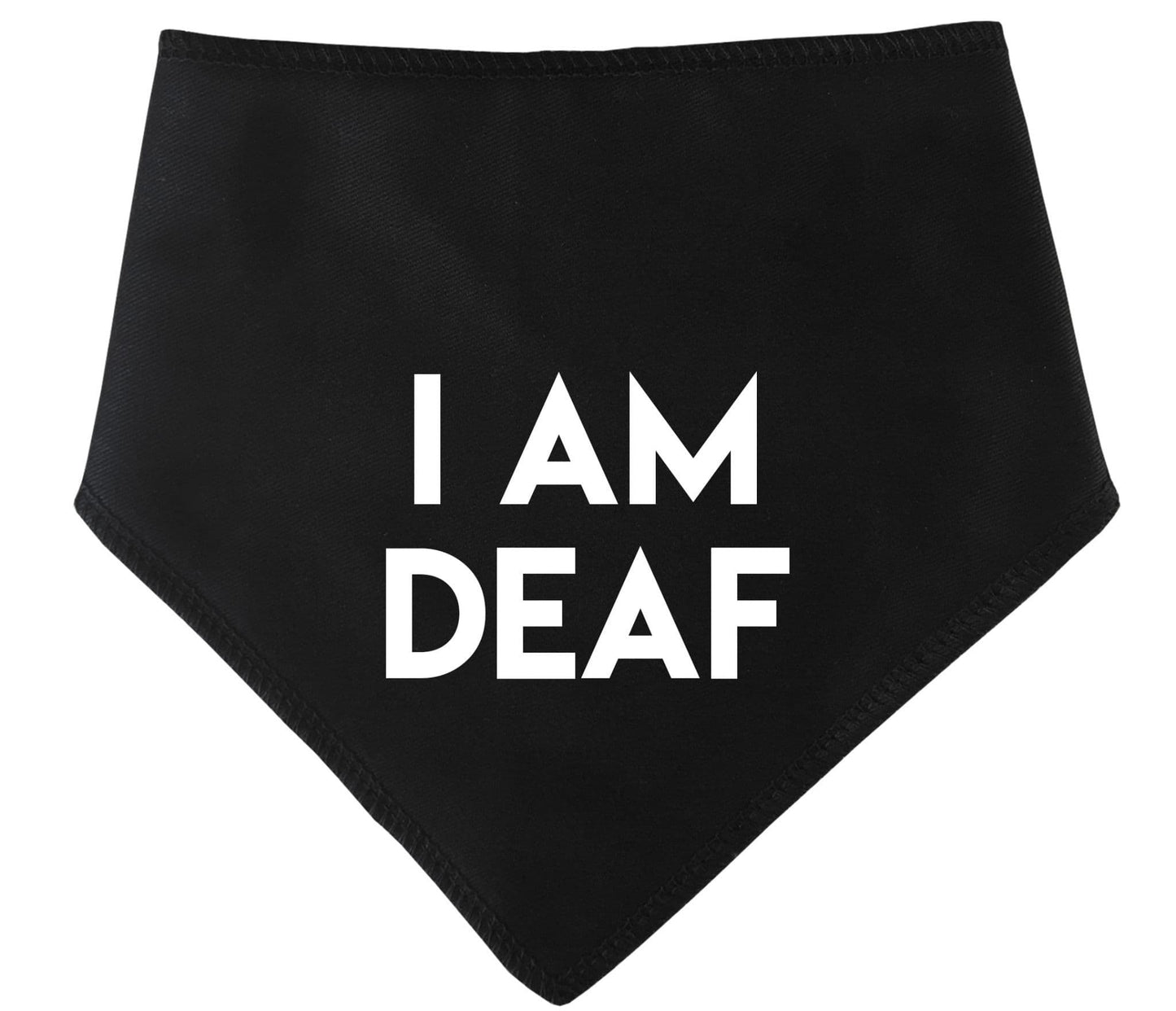 'I Am Deaf' Alert Dog Bandana