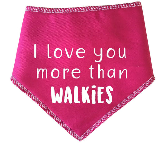'I Love You More Than Walkies' Happy Mother's Day Dog Bandana