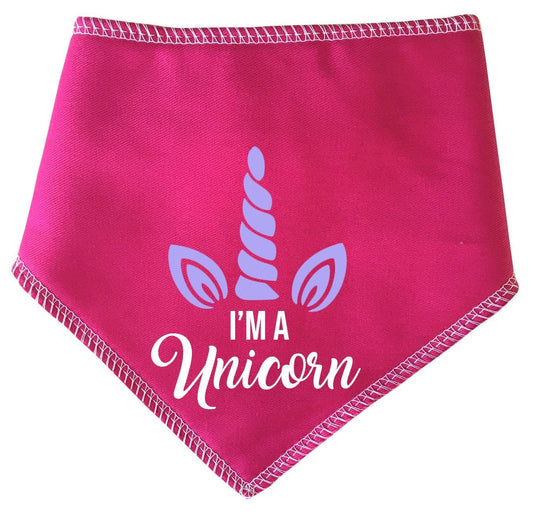 'I'm A Unicorn' Pink Dog Bandana