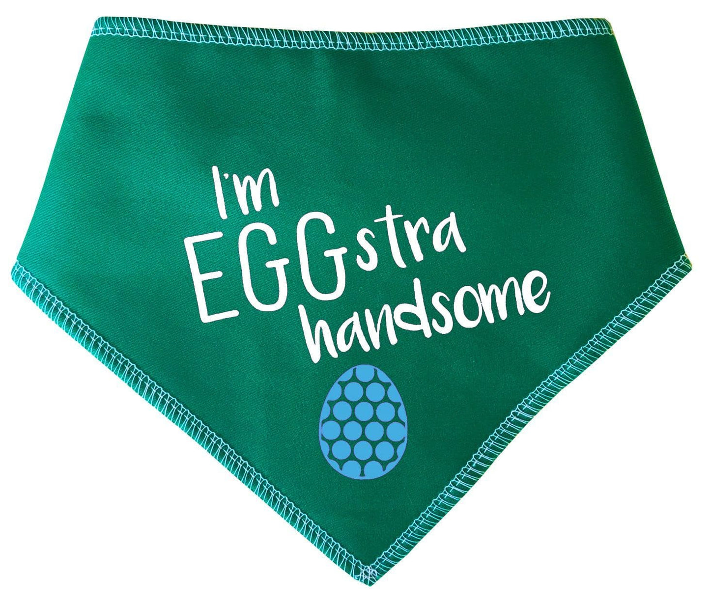 I'm EGGstra handsome' Easter Dog Bandana