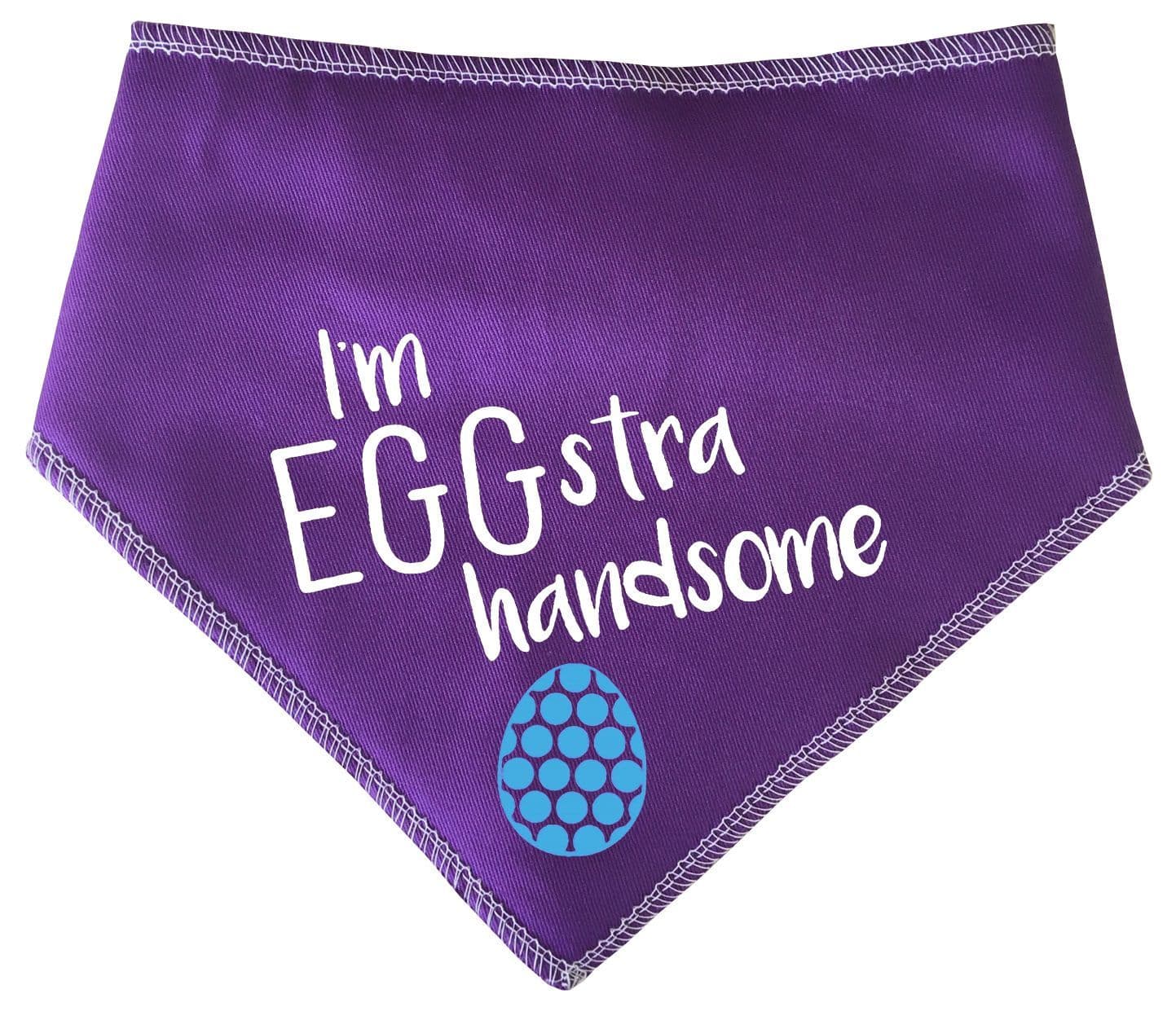 I'm EGGstra handsome' Easter Dog Bandana