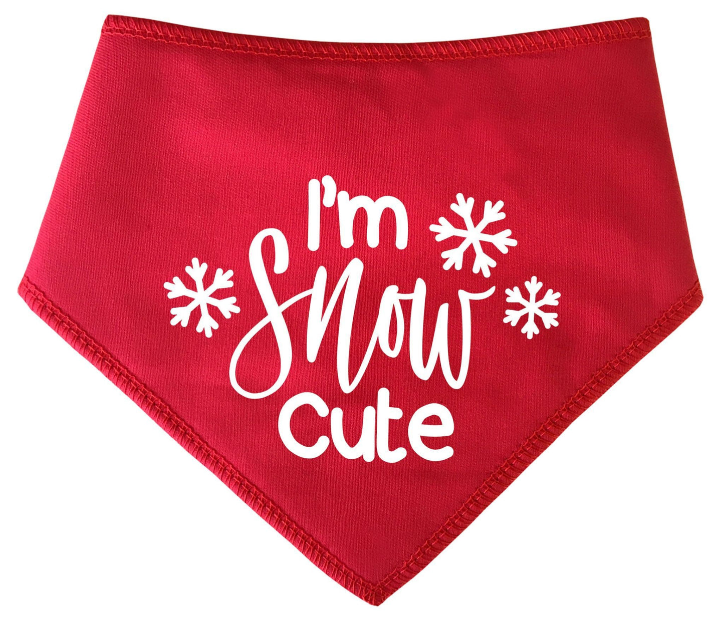'I'm Snow Cute' Christmas Dog Bandana