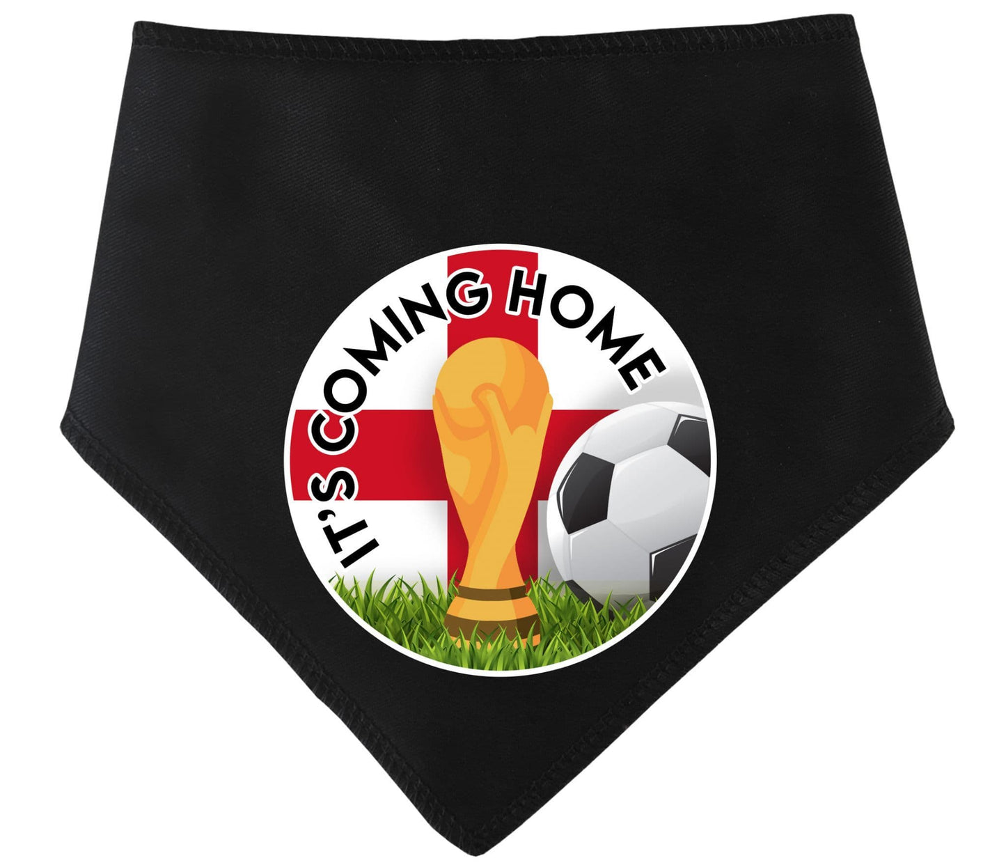 'It's Coming Home' Circle Printed World Cup Football Dog Bandana