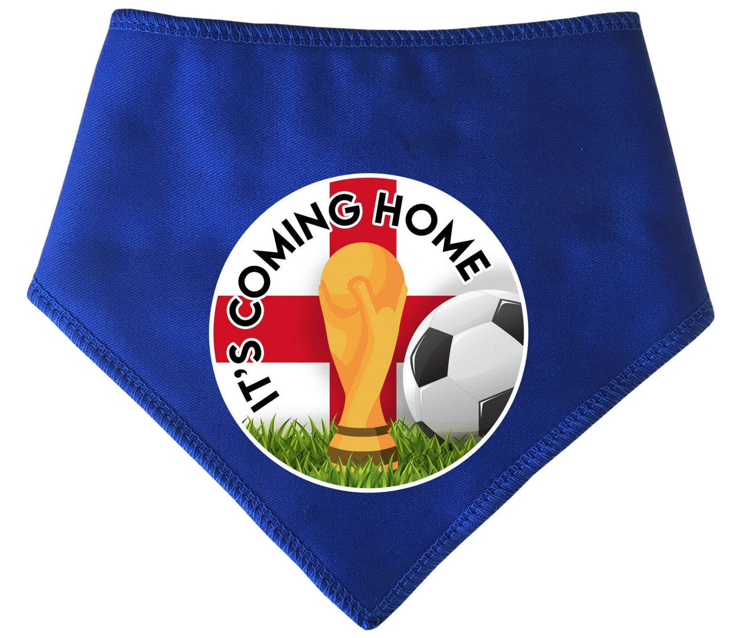 'It's Coming Home' Circle Printed World Cup Football Dog Bandana