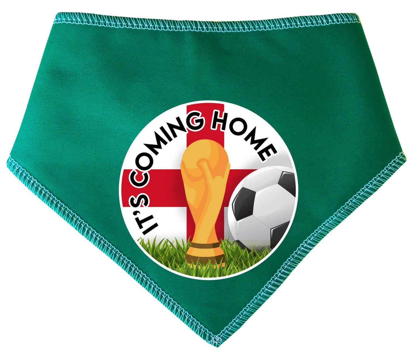 'It's Coming Home' Circle Printed World Cup Football Dog Bandana