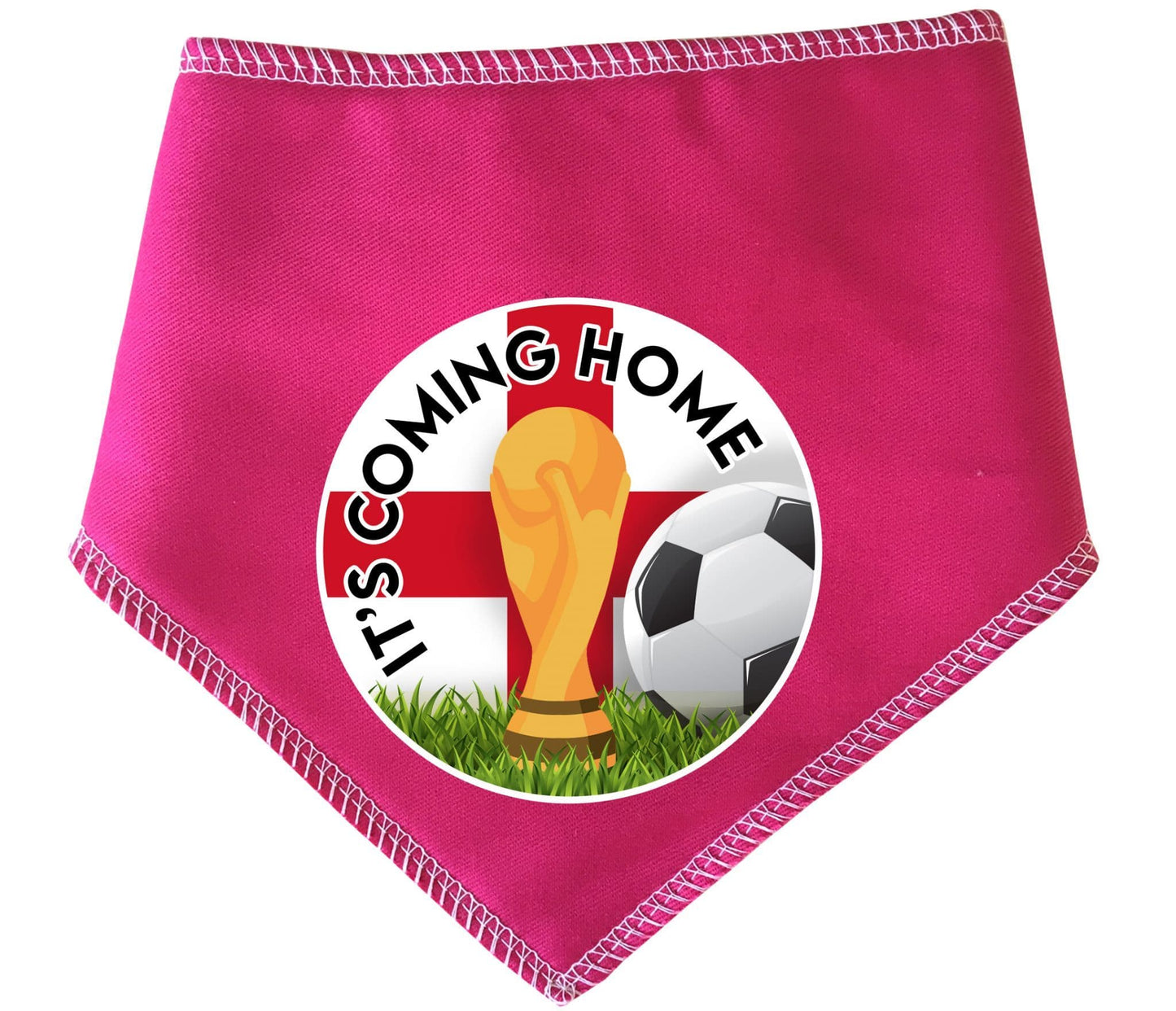 'It's Coming Home' Circle Printed World Cup Football Dog Bandana
