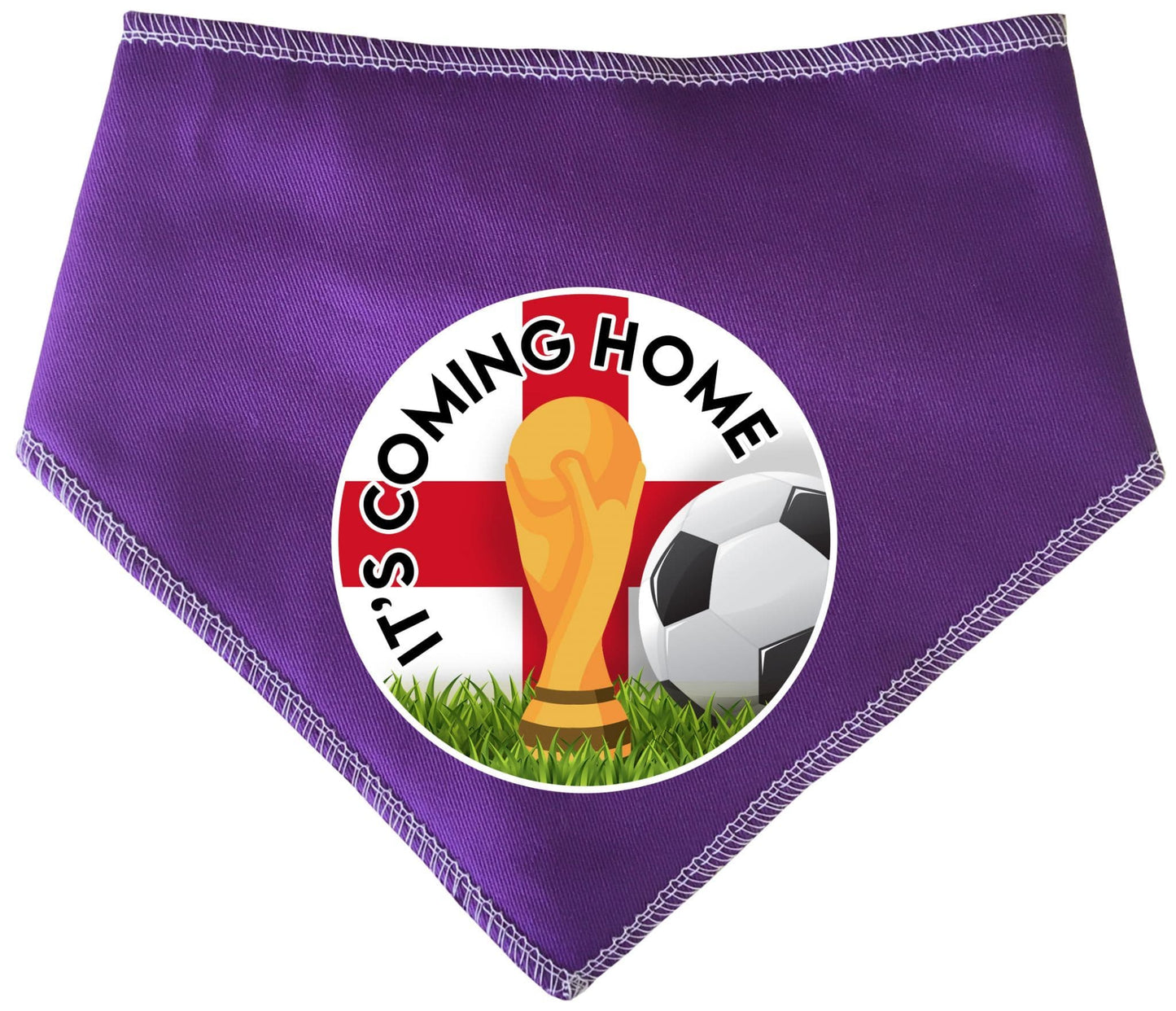 'It's Coming Home' Circle Printed World Cup Football Dog Bandana