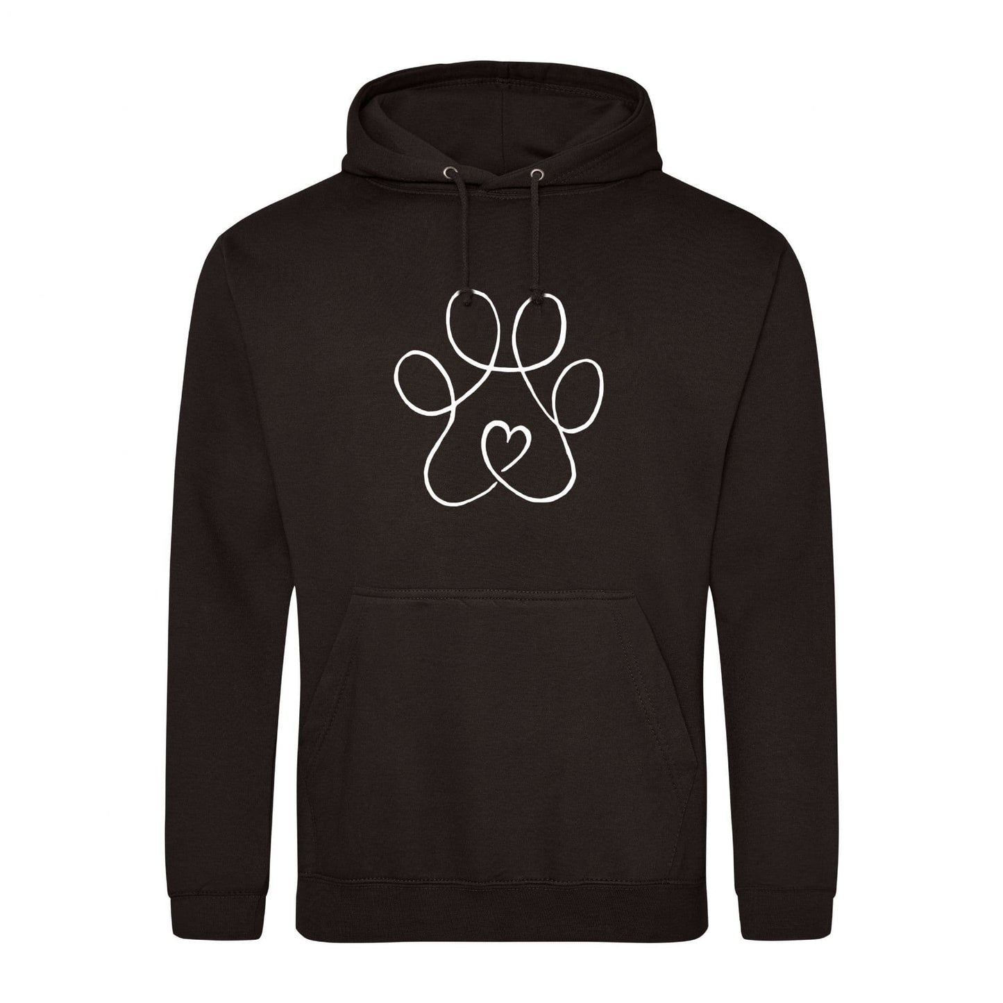 Line Paw Heart Hoodie