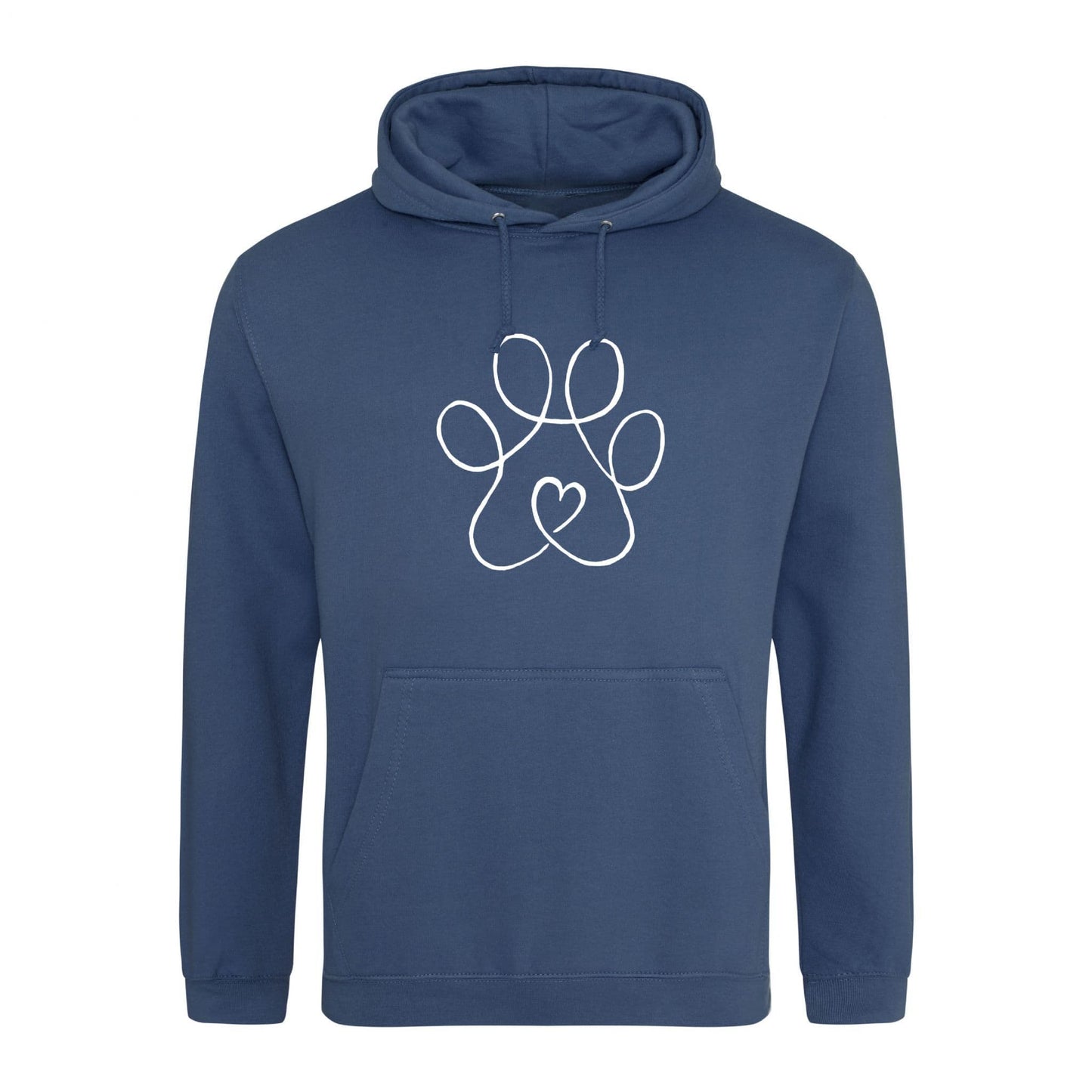 Line Paw Heart Hoodie