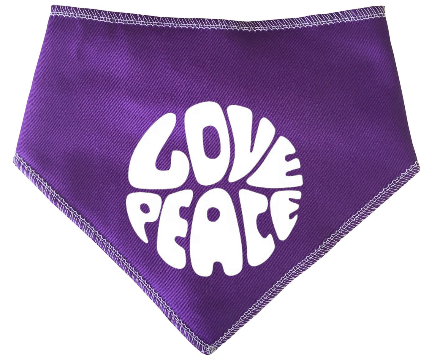 Love & Peace Dog Bandana