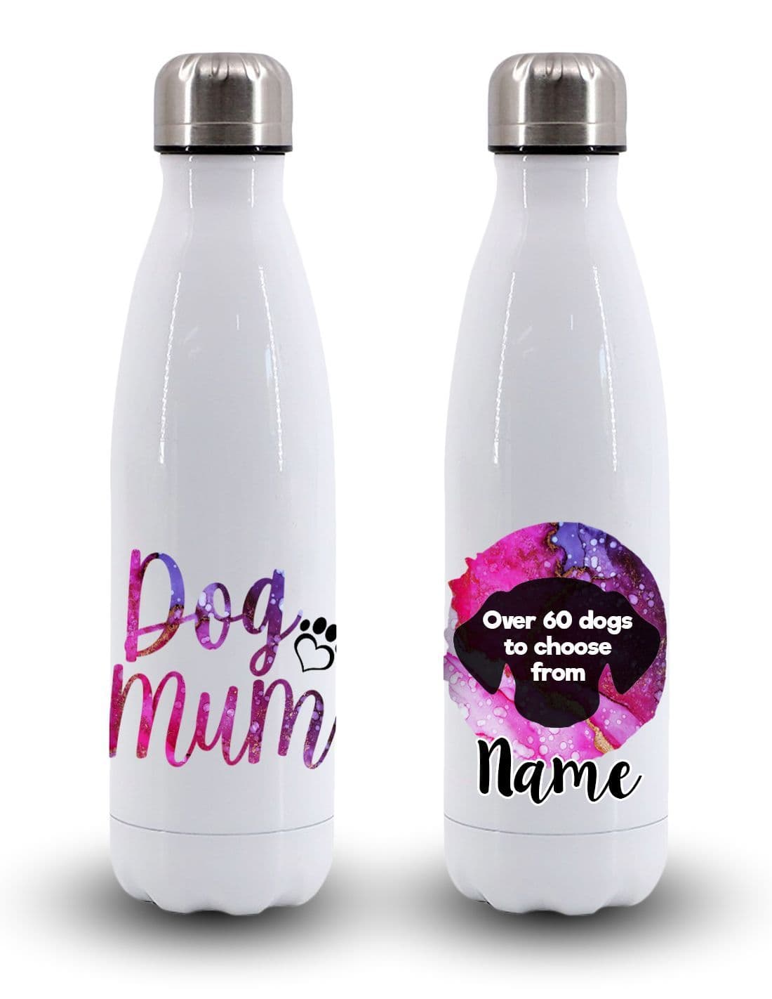 Personalised 'Dog Mum' Vacuum Insulated Water Bottle with Your Dog's Name