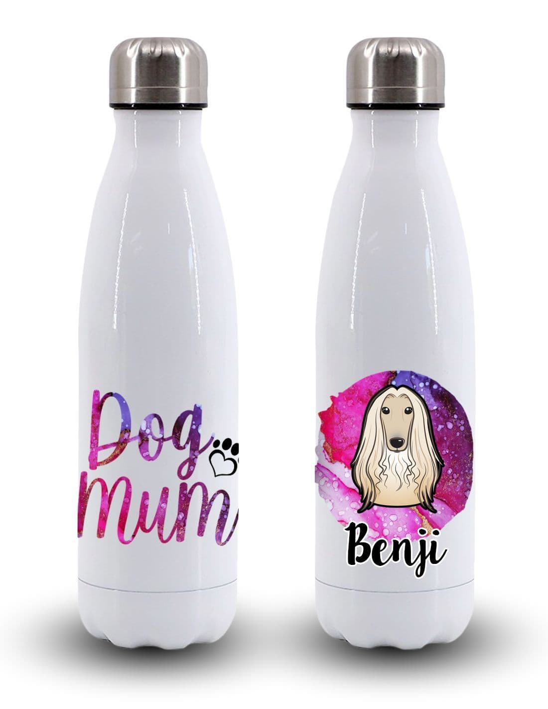 Personalised 'Dog Mum' Vacuum Insulated Water Bottle with Your Dog's Name